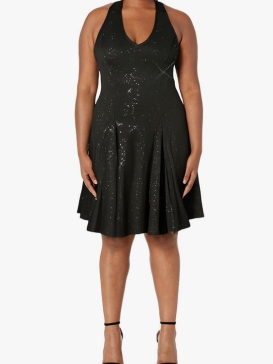 HomRain Dresses & Skirts - HomRain Halter Black Sparkly Cocktail Party Dress. NWT.  Size large.
